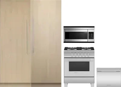 5 Piece Package Includes Refrigerator, Freezer, Range, Microwave And Dishwasher